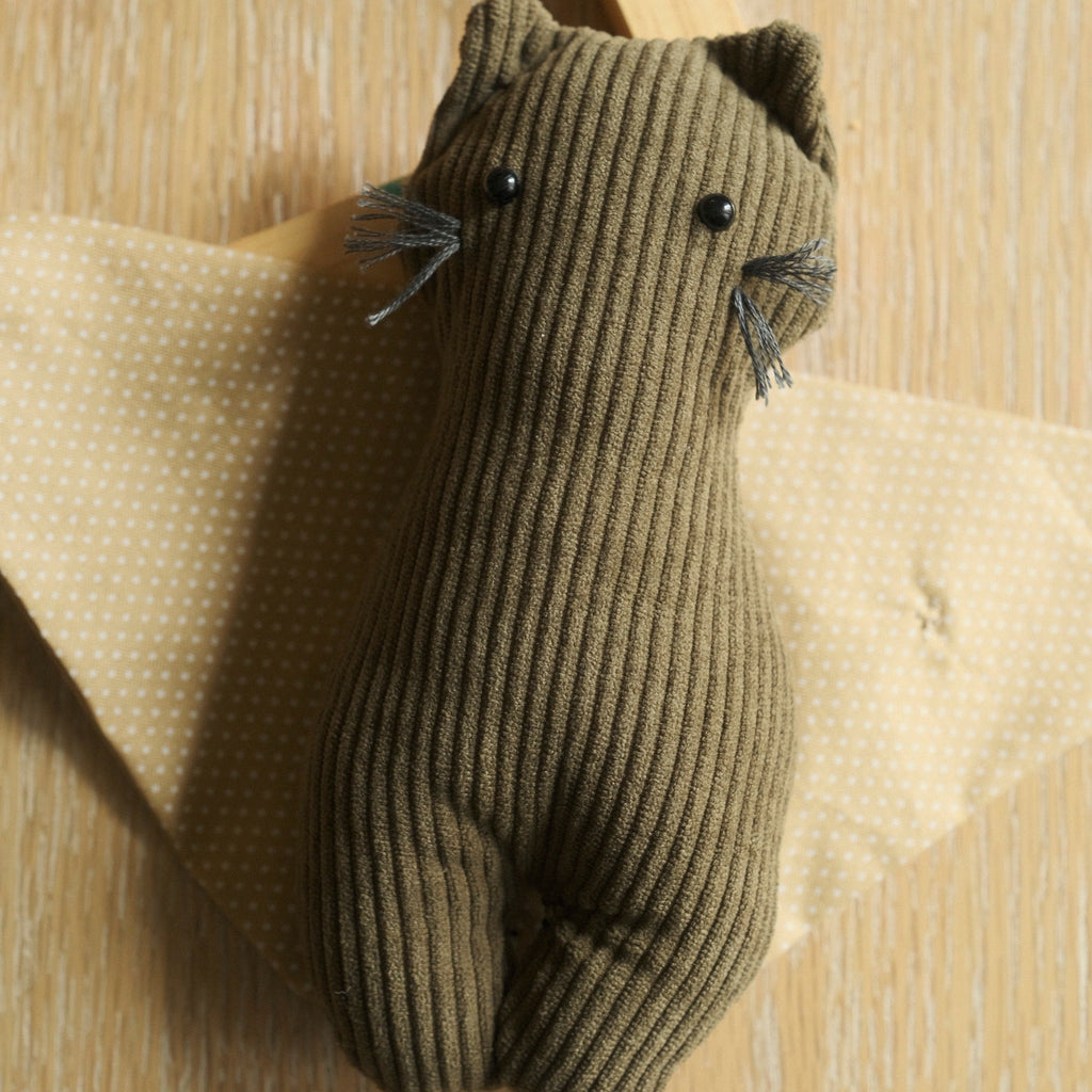 Puff Plush Cat with Pastry Wrap
